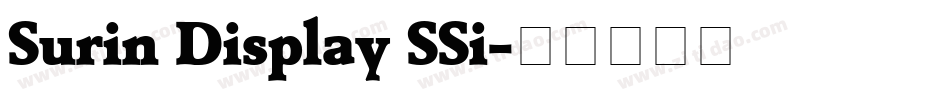 Surin Display SSi字体转换